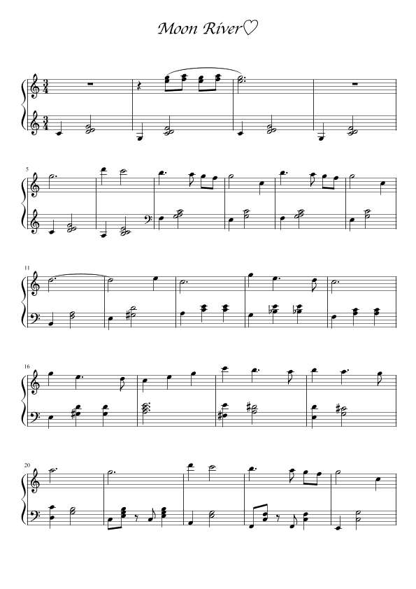 Moon River (arr. Ai Bharwani)