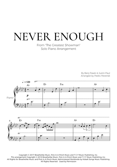 Never Enough (arr. Pedro Merendi)
