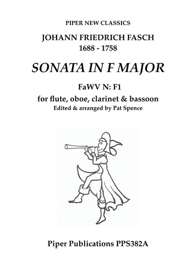 FASCH: SONATA IN F MAJOR for woodwind quartet FaWV N:F1 (arr. Pat Spence)