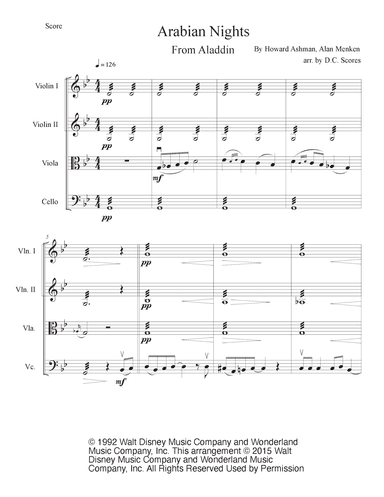Arabian Nights (arr. D.C. Scores)