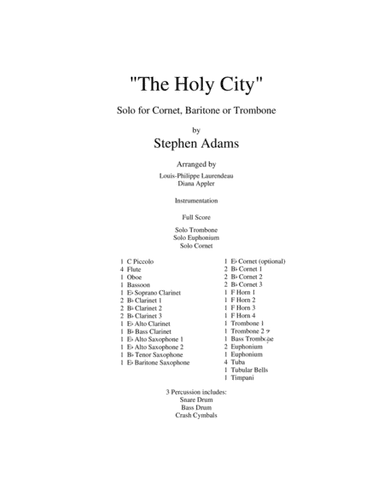 The Holy City (arr. Diana L. Appler)
