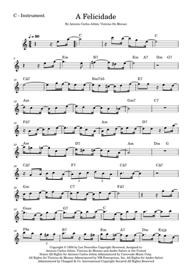 A Felicidade (arr. Fabio Eduardo de Oliveira)