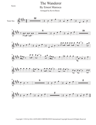 The Wanderer (arr. Kevin Busse)