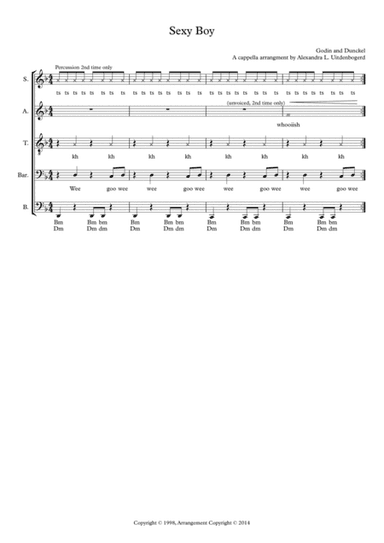 Sexy Boy (arr. Alexandra Louise Uitdenbogerd)