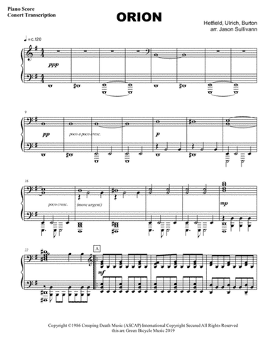 Orion (arr. Jason Sullivann)