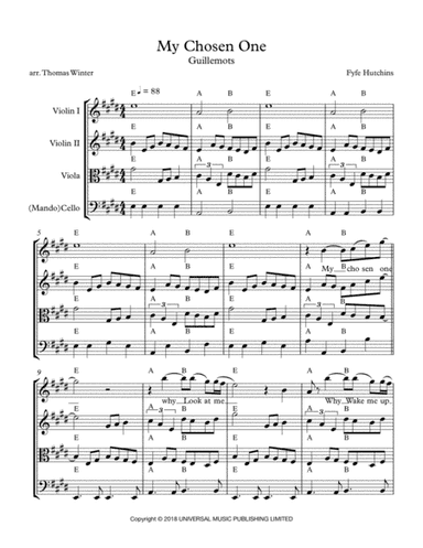 My Chosen One (arr. Thomas Winter)