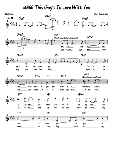 This Guy's In Love With You (arr. John Fries)