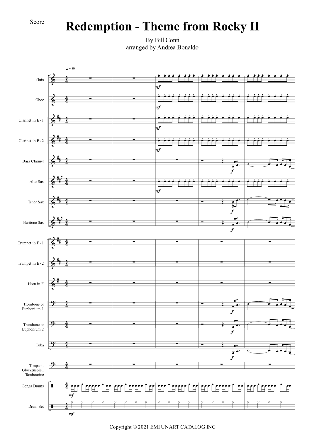 Rocky Ii (arr. Andrea Bonaldo)