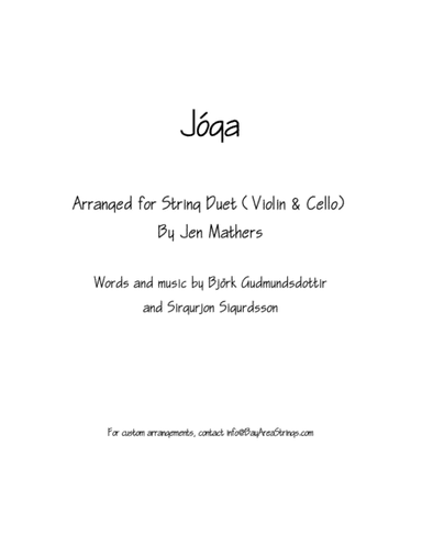 Joga (arr. Jen Mathers)