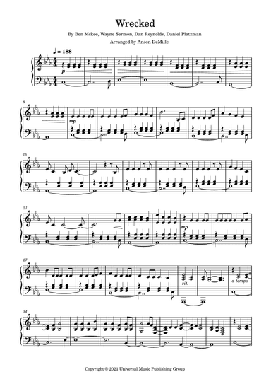 Wrecked (arr. Anson DeMille)