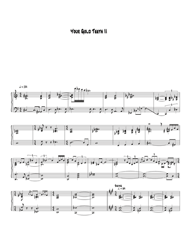 Your Gold Teeth Ii (arr. Biegler)