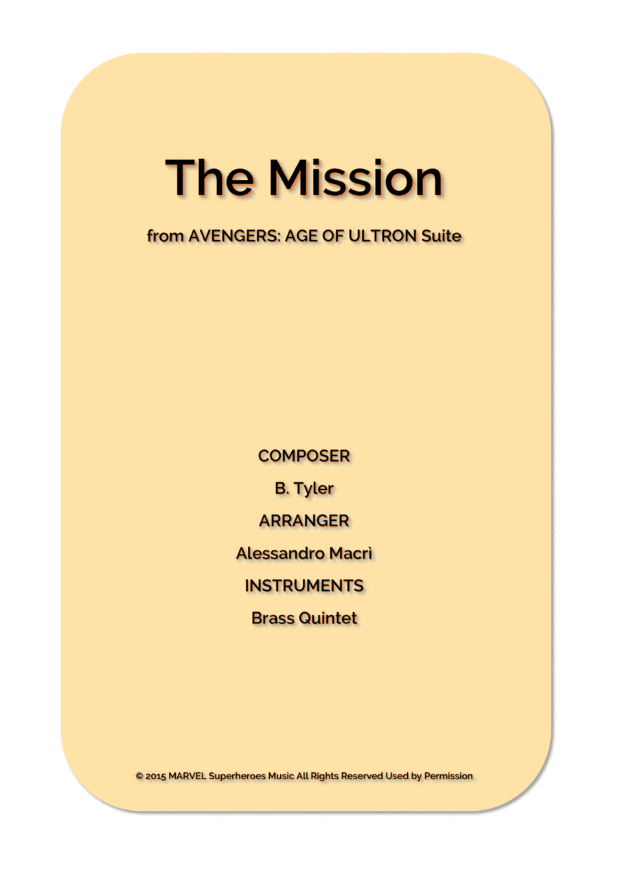 The Mission (arr. Alessandro Macrì)