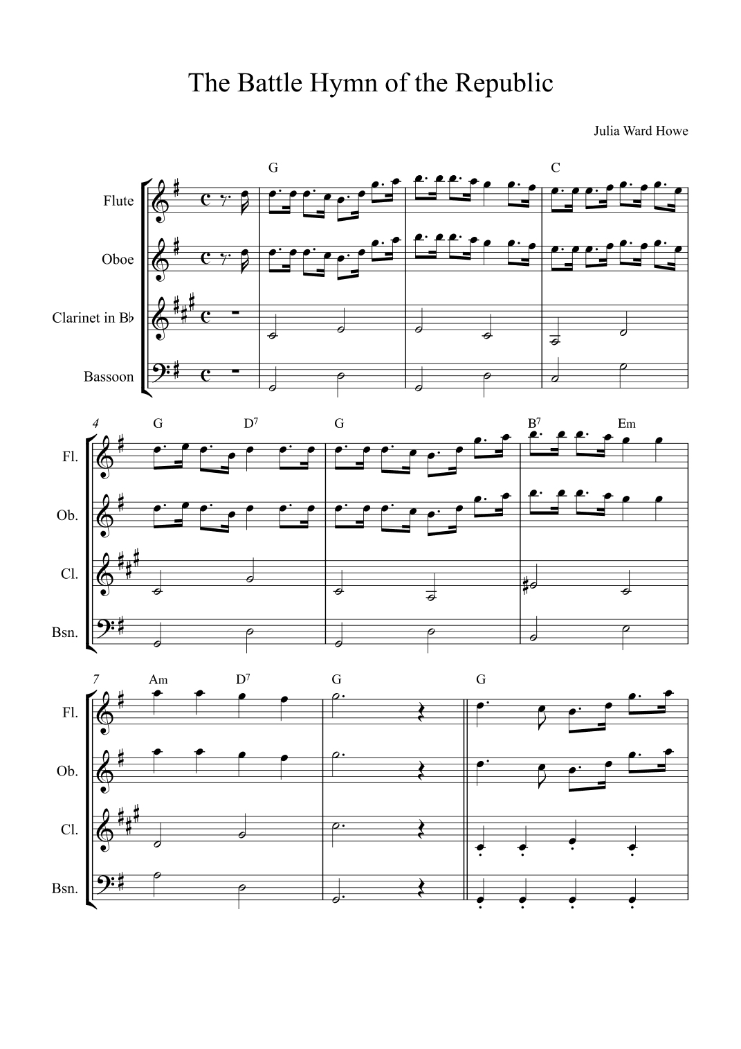The Battle Hymn of the Republic (arr. Alex Nunes Rodrigues)