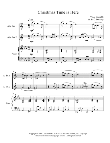 Christmas Time Is Here (arr. B. C. Dockery)