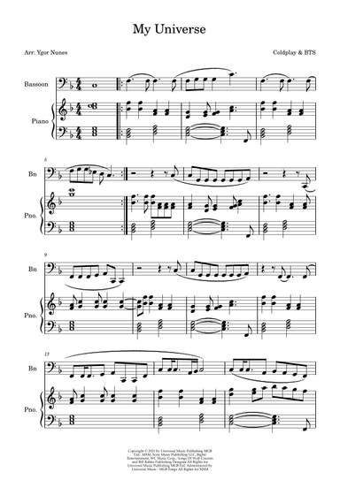 My Universe (arr. Ygor Nunes)