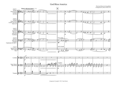 God Bless America (arr. Dean Mounts)