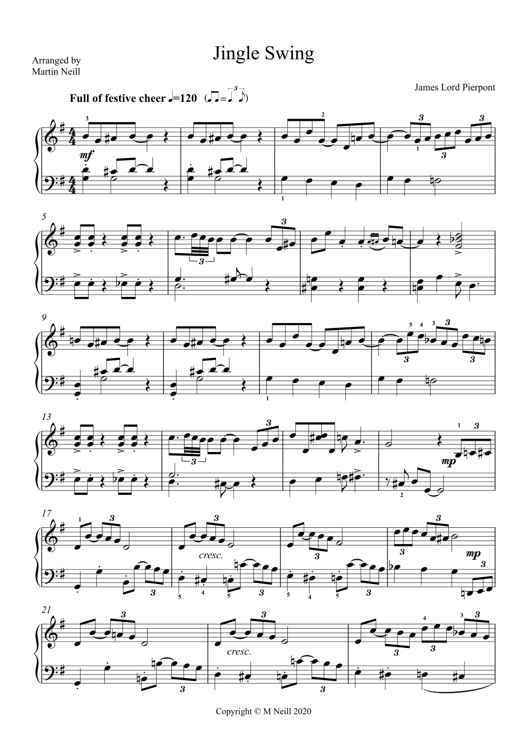 Jingle Swing (arr. Martin Neill)