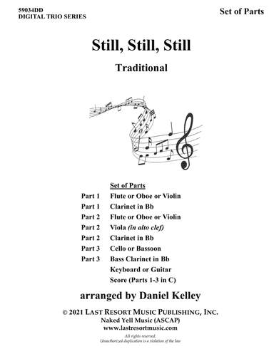 Still, Still, Still  for String Trio (or Wind Trio or Mixed Trio) Music for Three (arr. Last Resort Music Publishing)