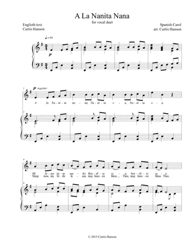 A La Nanita Nana (2 pt.) (arr. Curtis Hanson)