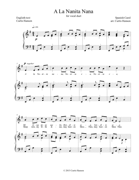A La Nanita Nana (2 pt.) (arr. Curtis Hanson)