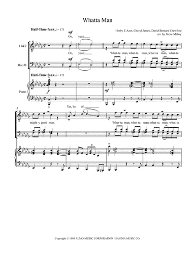 Whatta Man (arr. Steve Milloy)