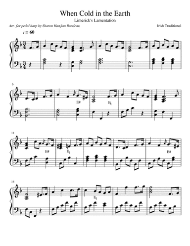 When Cold in the Earth (arr. Sharon Hanjian Rondeau)