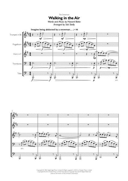 Walking In The Air (arr. Seb Skelly)