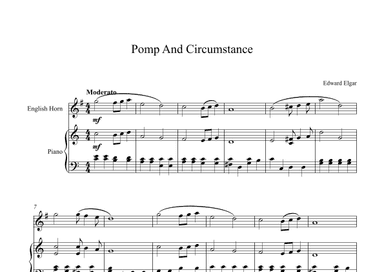 Pomp And Circumstance - Edward Elgar (English Horn + Piano) (arr. Digital Book Music)