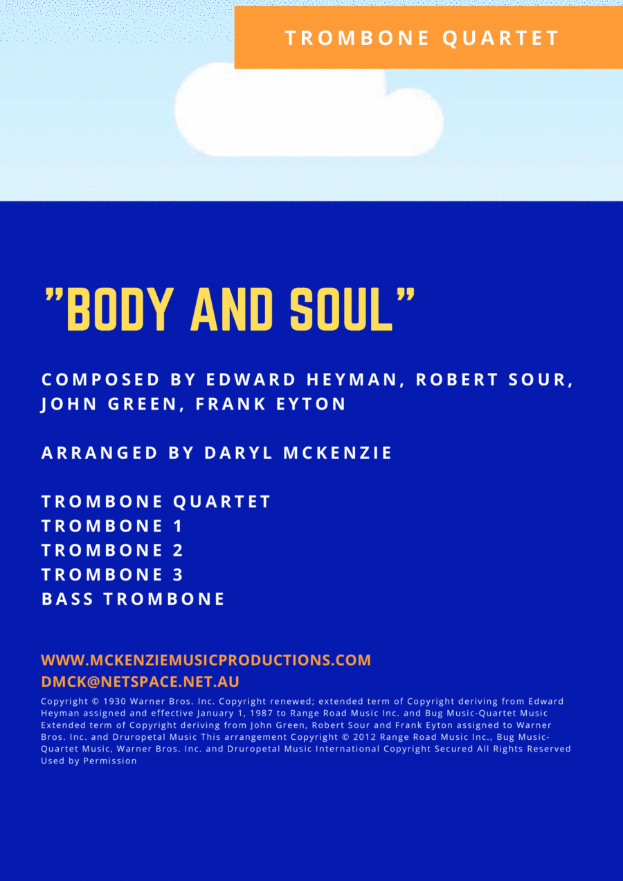 Body And Soul (arr. Daryl McKenzie)