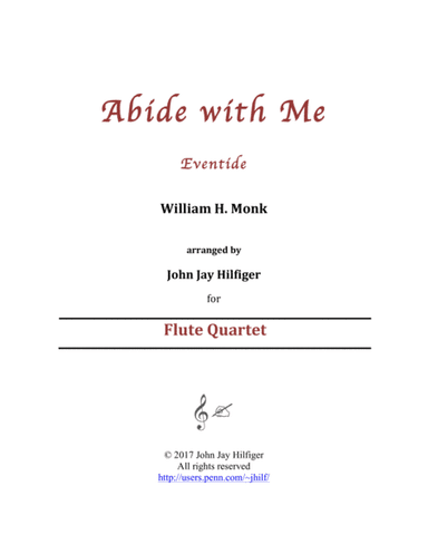 Abide with Me for Flute Quartet (arr. John Jay Hilfiger)