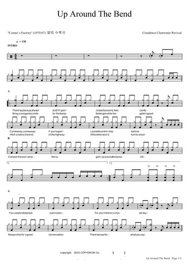 Up Around The Bend (arr. COPYDRUM)