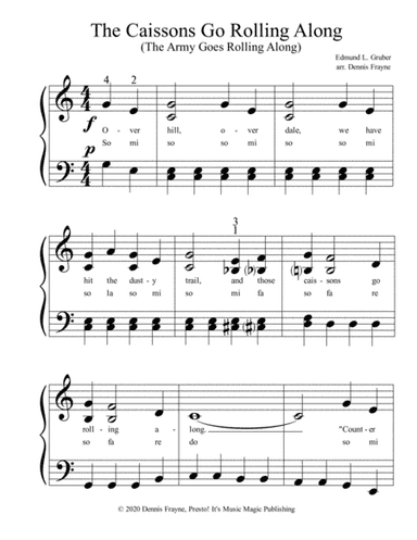 The Caissons Go Rolling Along (The Army Goes Rolling Along) (The Army Song) (arr. Dennis Frayne)