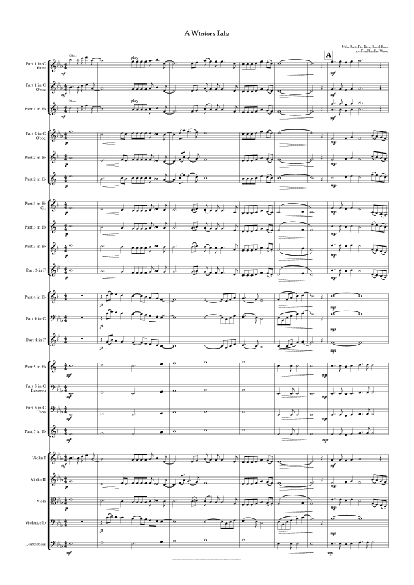 A Winter's Tale (arr. Tom Rundle-Wood)