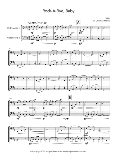 Rock-a-Bye, Baby (arr. Christian Morris)