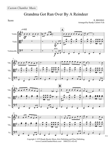 Grandma Got Run Over By A Reindeer (arr. Randy Calistri-Yeh)