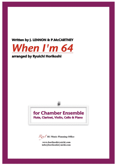 When I'm Sixty-four (arr. Ryuichi Horikoshi)