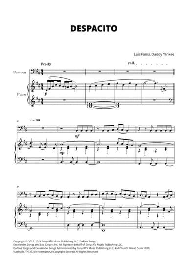 Despacito (arr. Cadenza Editions)