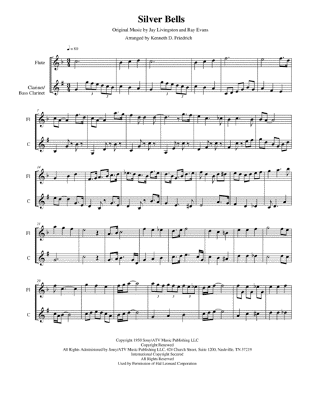Silver Bells (arr. Kenneth D. Friedrich)