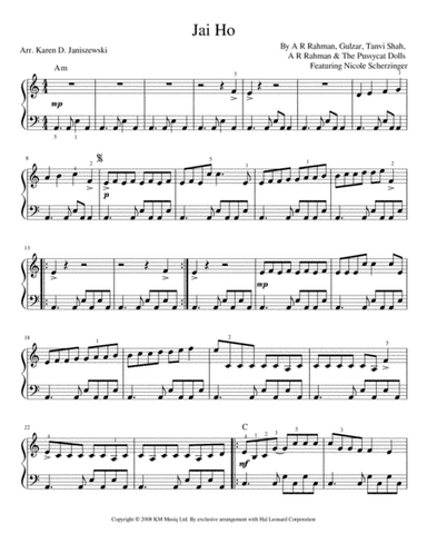 Jai Ho (arr. Karen D. Janiszewski)