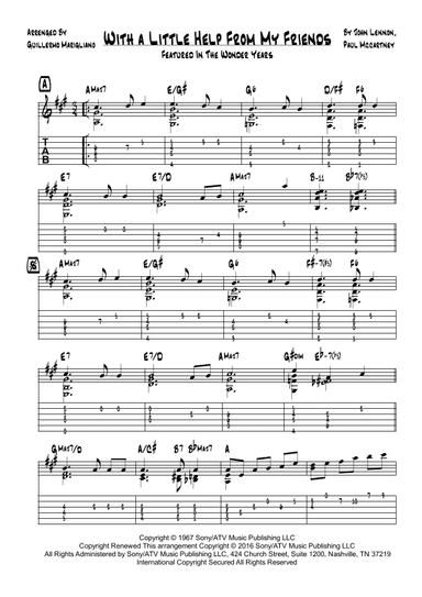 With A Little Help From My Friends (arr. Guillermo Marigliano)