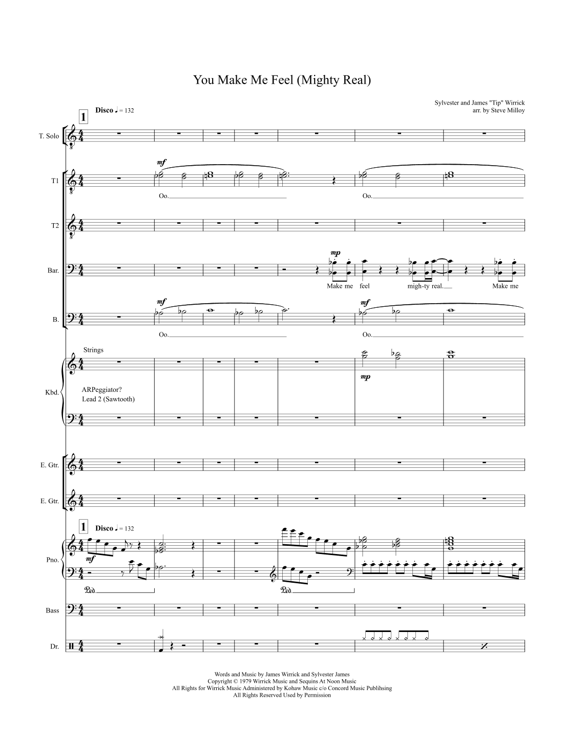 You Make Me Feel (mighty Real) (arr. Steve Milloy)