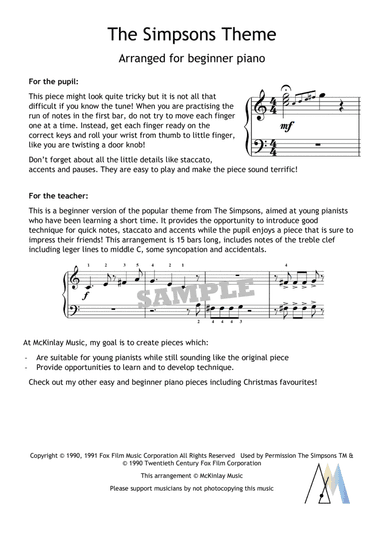 Theme From The Simpsons (arr. L. McKinlay)