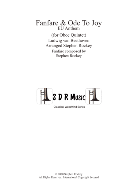Fanfare and Ode To Joy for Oboe Quintet (arr. Stephen Rockey)