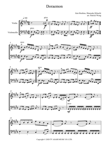 Doraemon (arr. Patrick Wong)