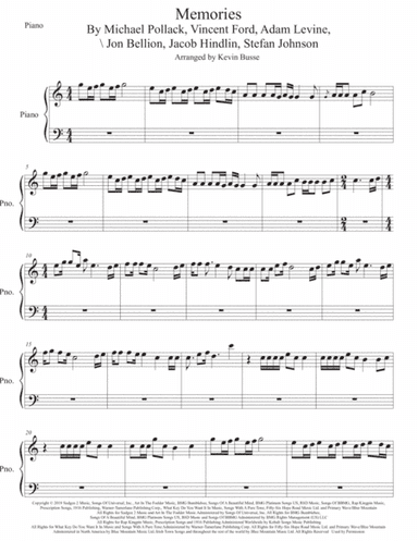 Memories (arr. Kevin Busse)