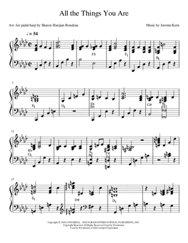 All The Things You Are (arr. Sharon Hanjian Rondeau)
