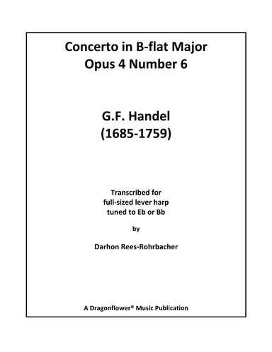Concerto in B-Flat Major for Lever Harp (arr. Darhon Rees-Rohrbacher)