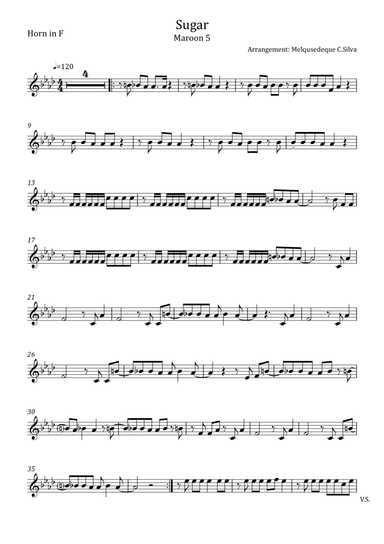 Sugar (arr. Melquisedeque C.Silva)