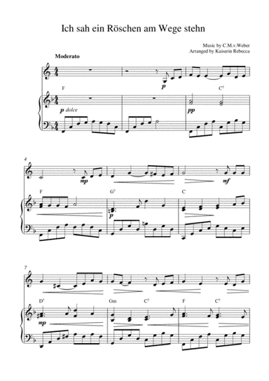 Ich sah ein Röschen am Wege stehn (arr. Kaiserin Rebecca)