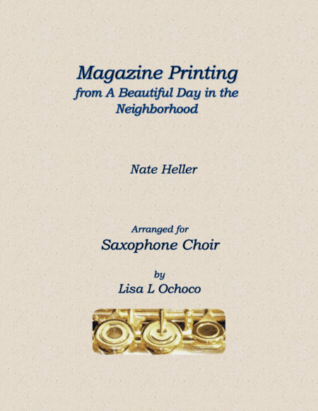 Magazine Printing (arr. Lisa L Ochoco)